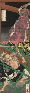 150の主題の芸術作品 Painting - 陸志深 月岡芳年 日本語